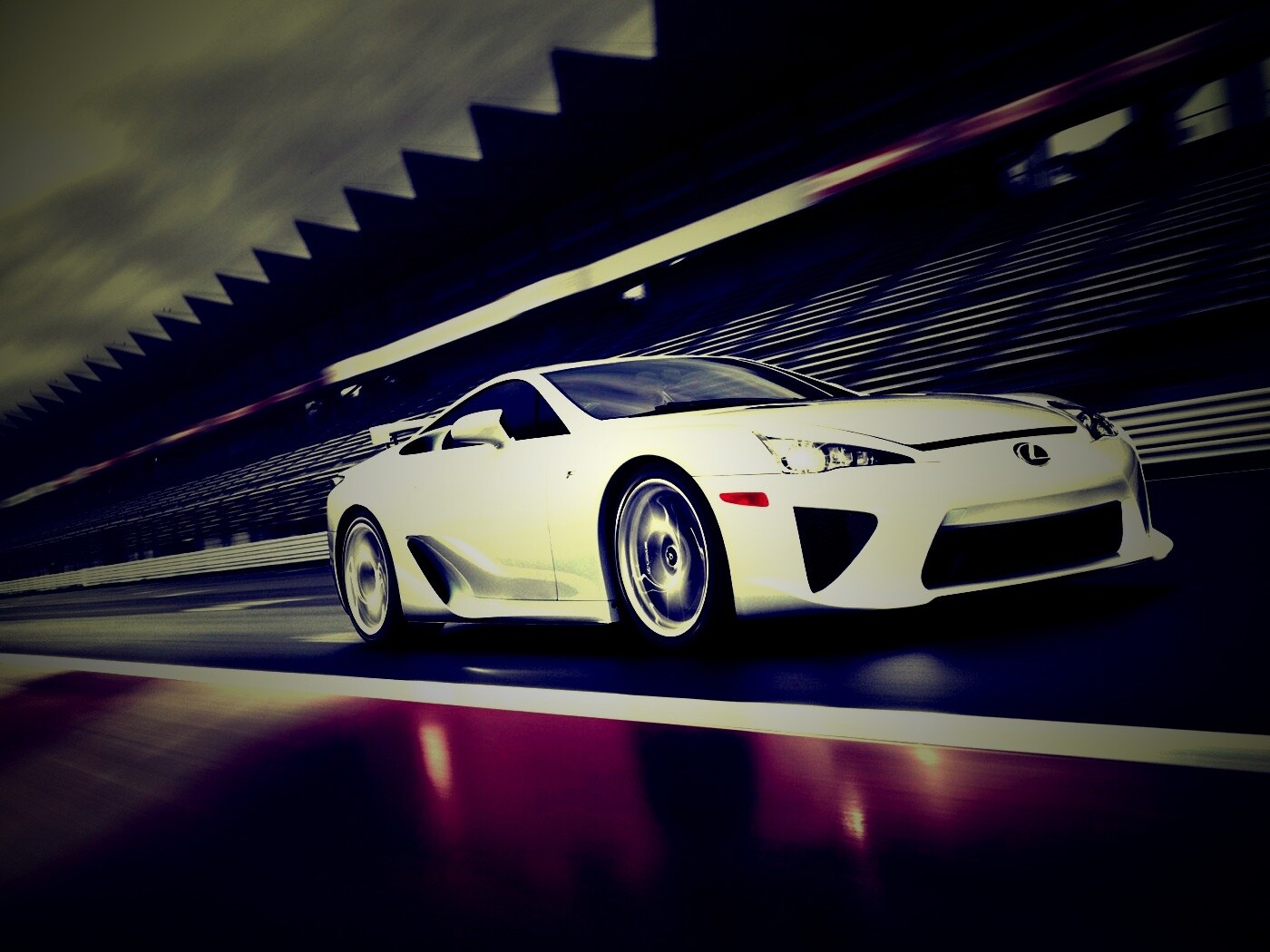 Lexus LFA на тарссу обои
