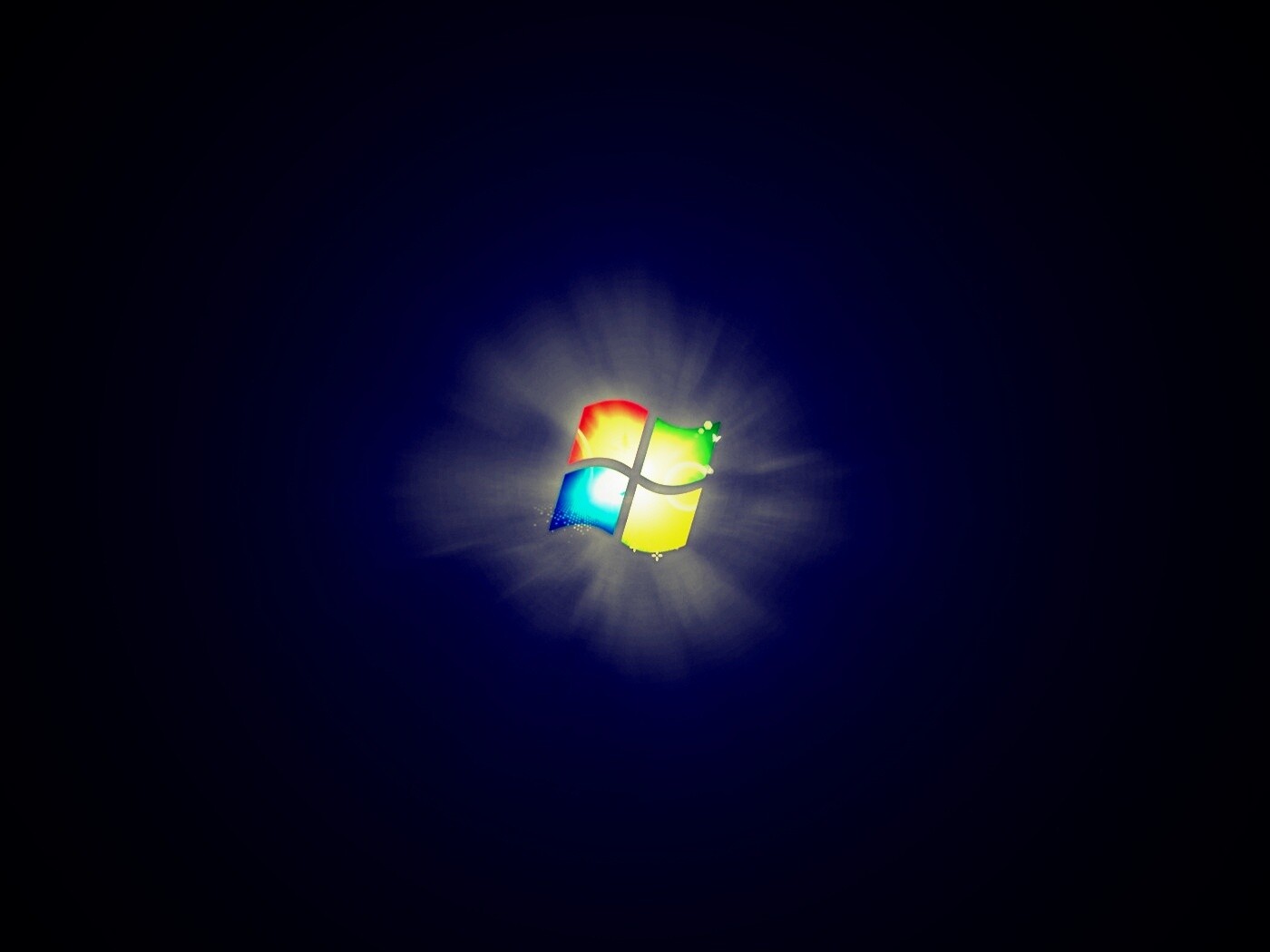 Черные обои Windows Seven обои