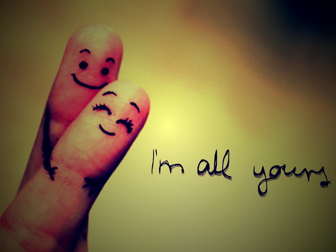 I"m all yours! обои