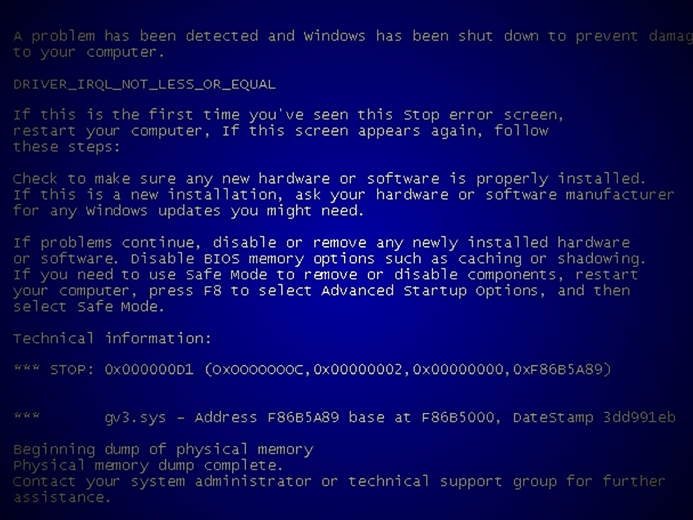 BSOD обои