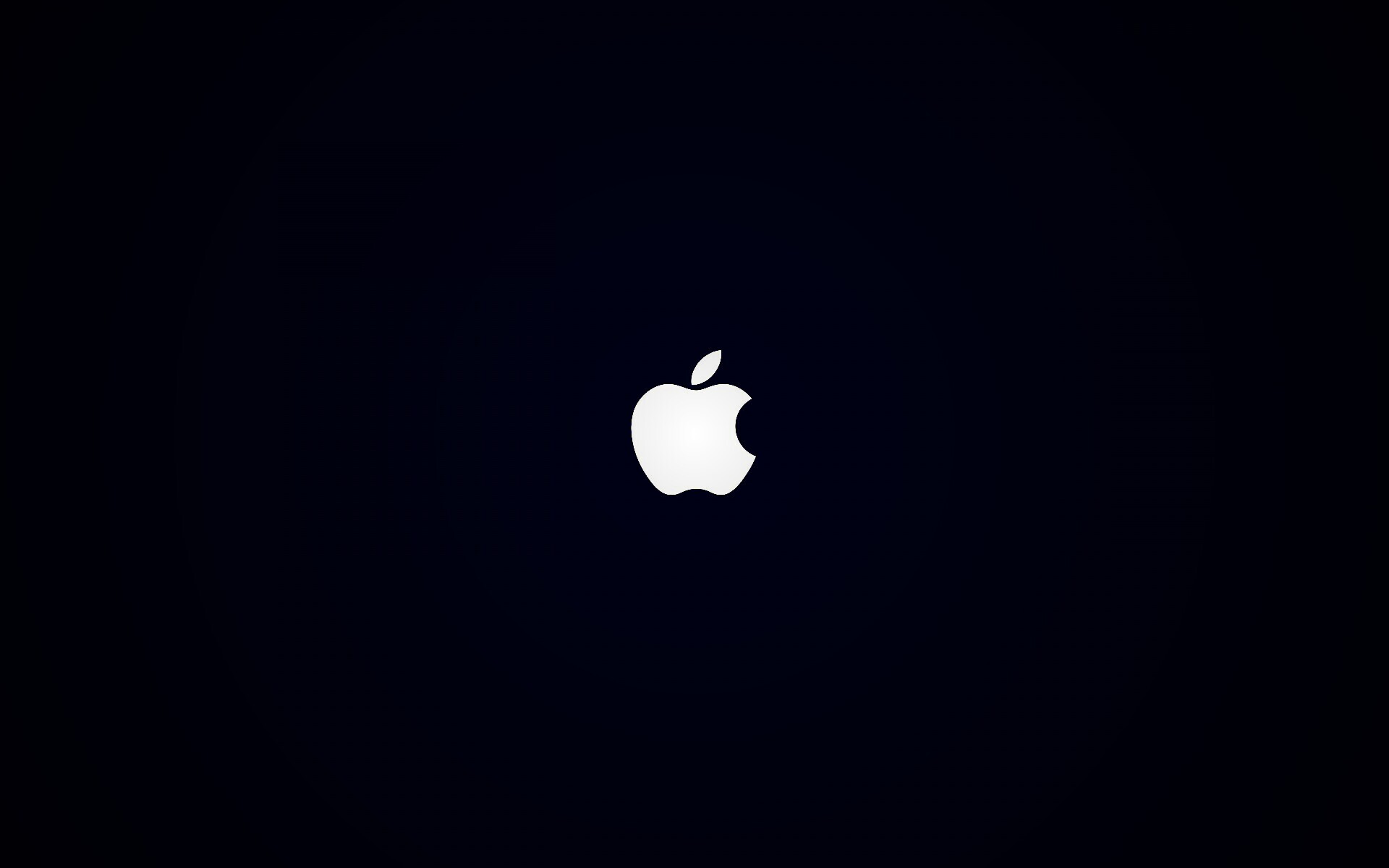 Логотип Apple на черном фоне обои