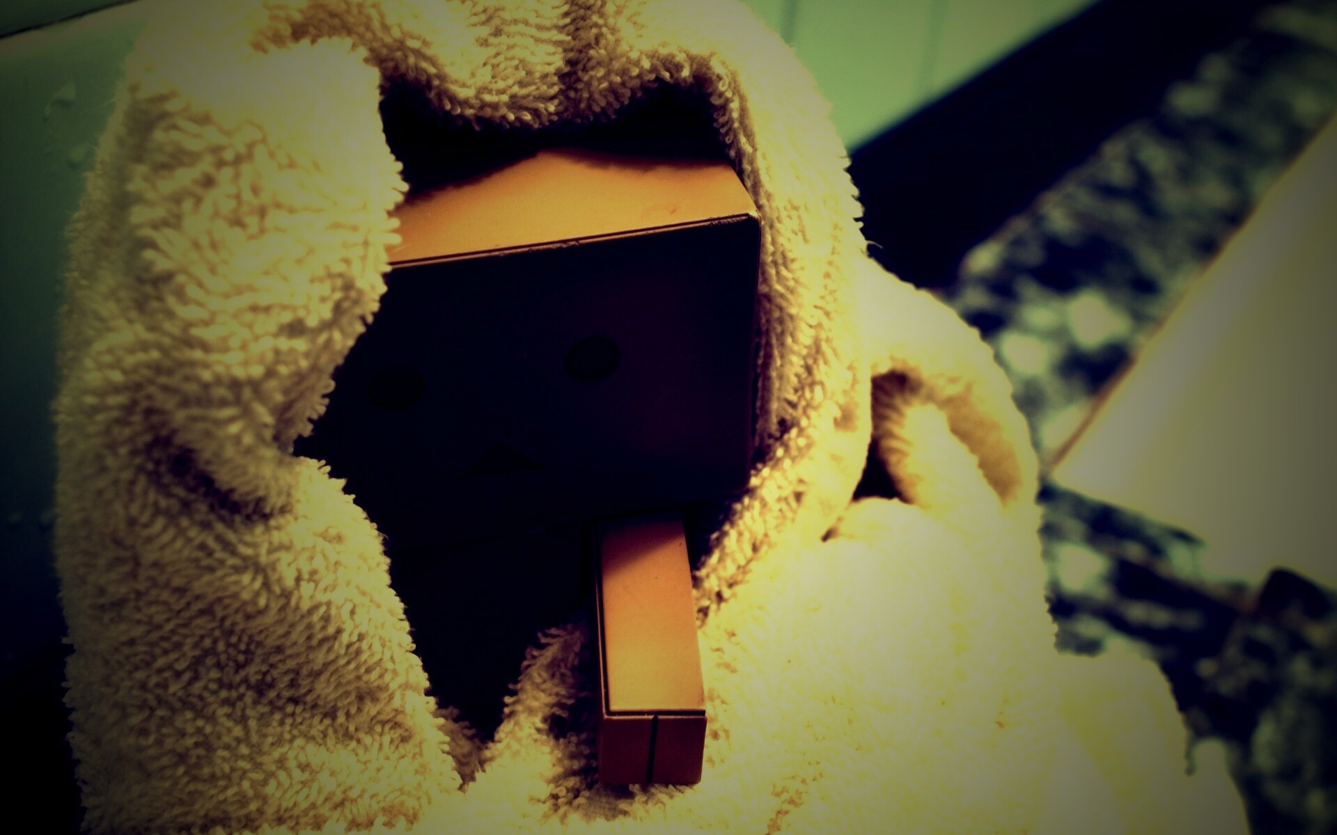 Yotsubato Danbo в полотенце обои