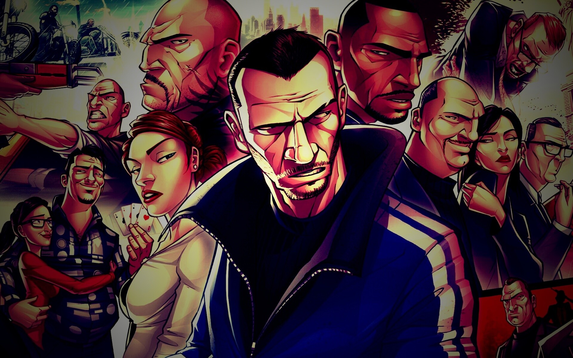 Персонажи GTA4 обои