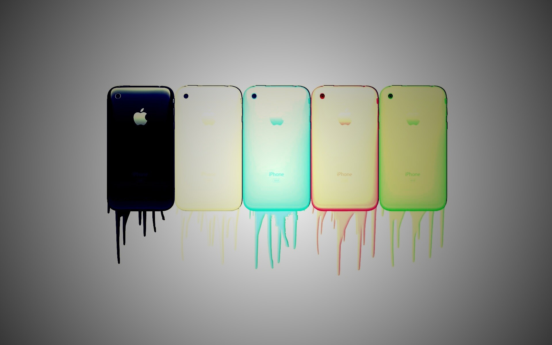 iPhone в разных цветах обои