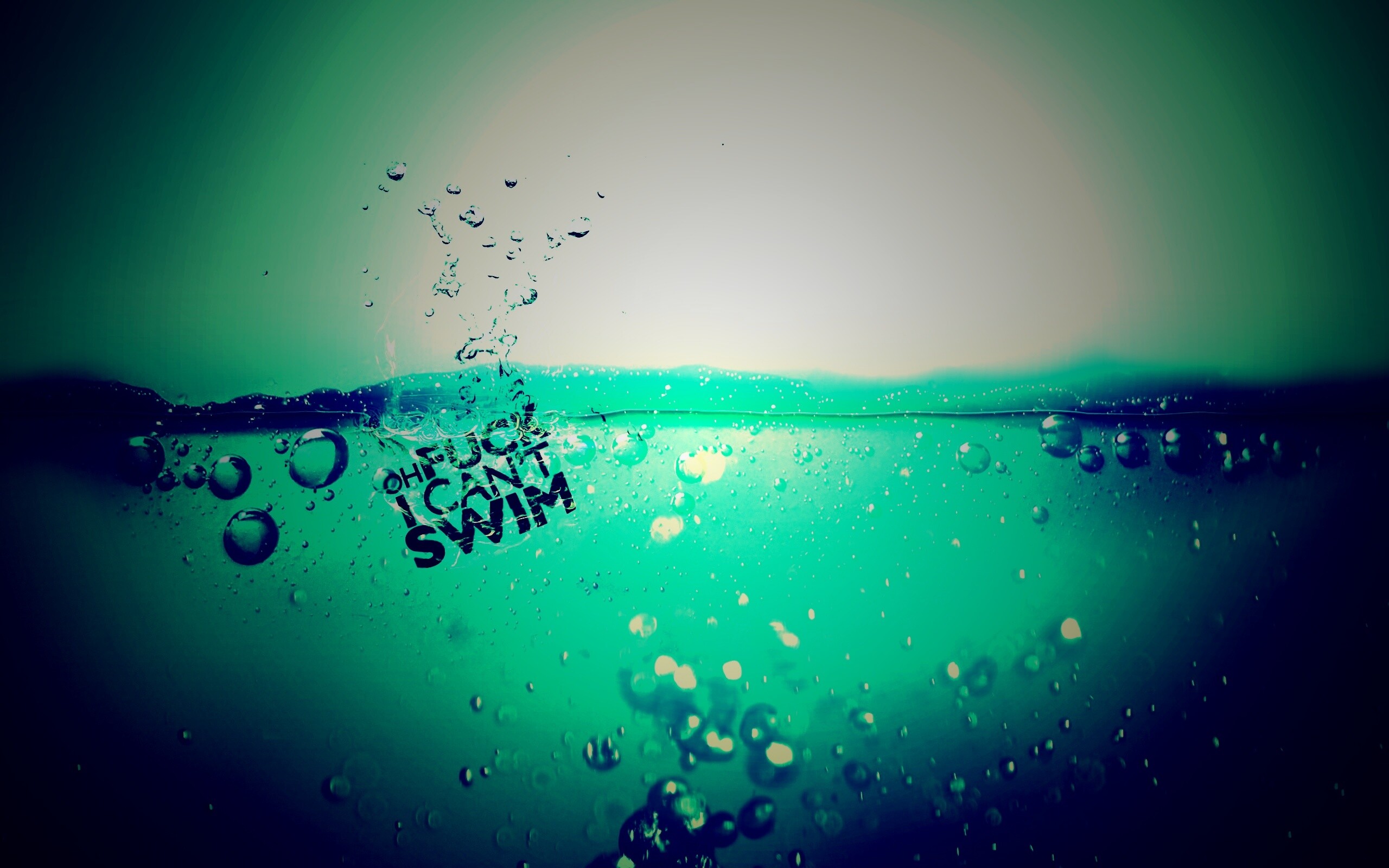 Oh fuck i cant swim обои