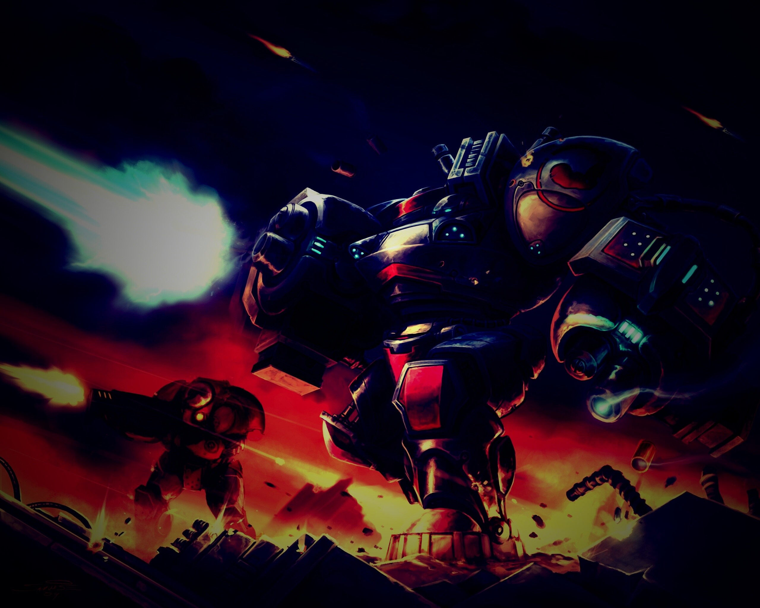 Терраны из StarCraft обои