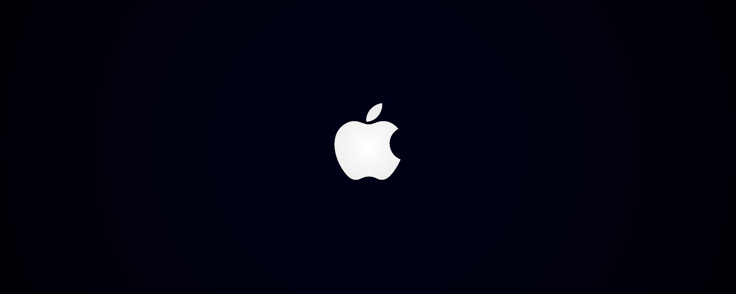 Логотип Apple на черном фоне обои