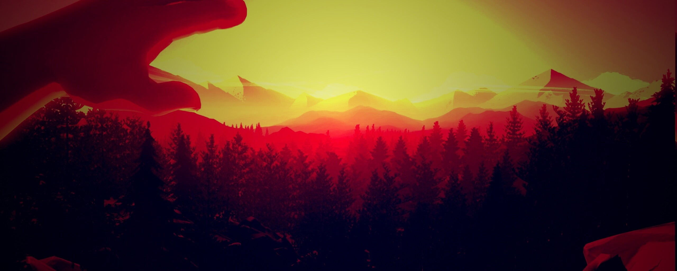 Firewatch закат обои