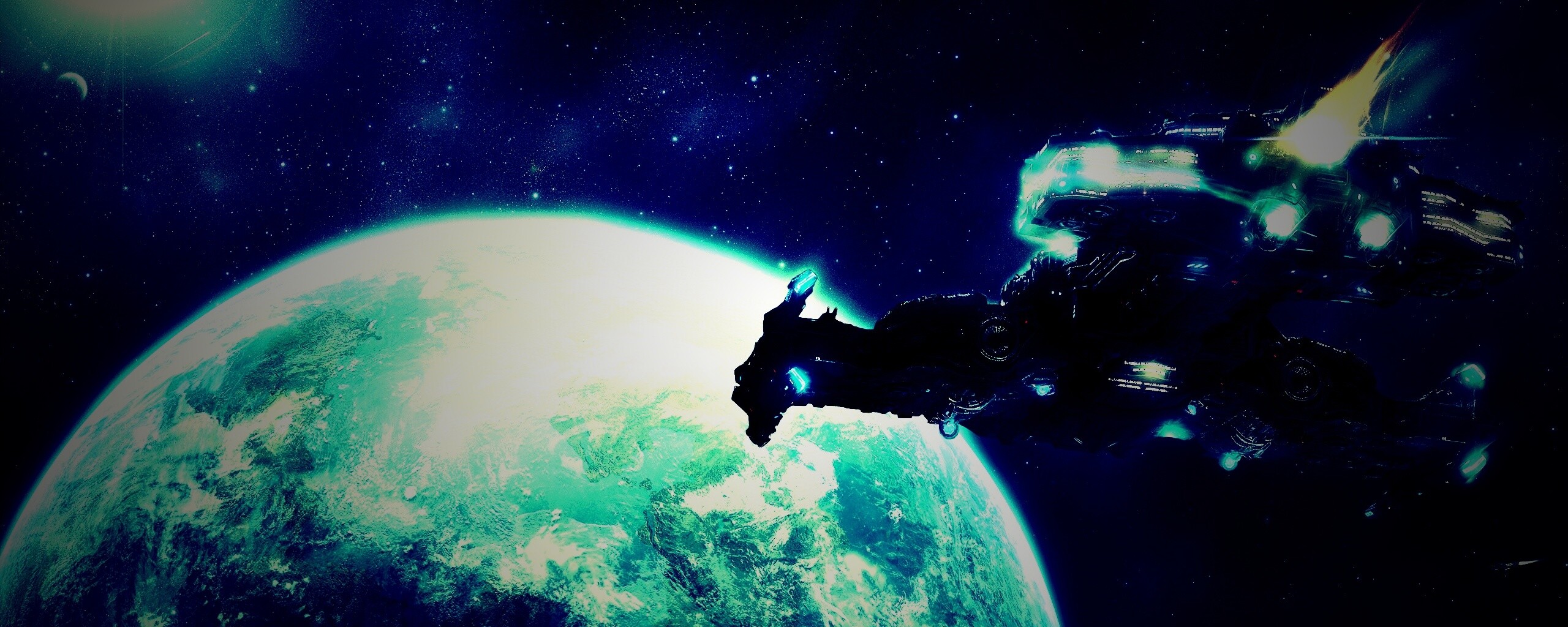 Hyperion летит к земле обои