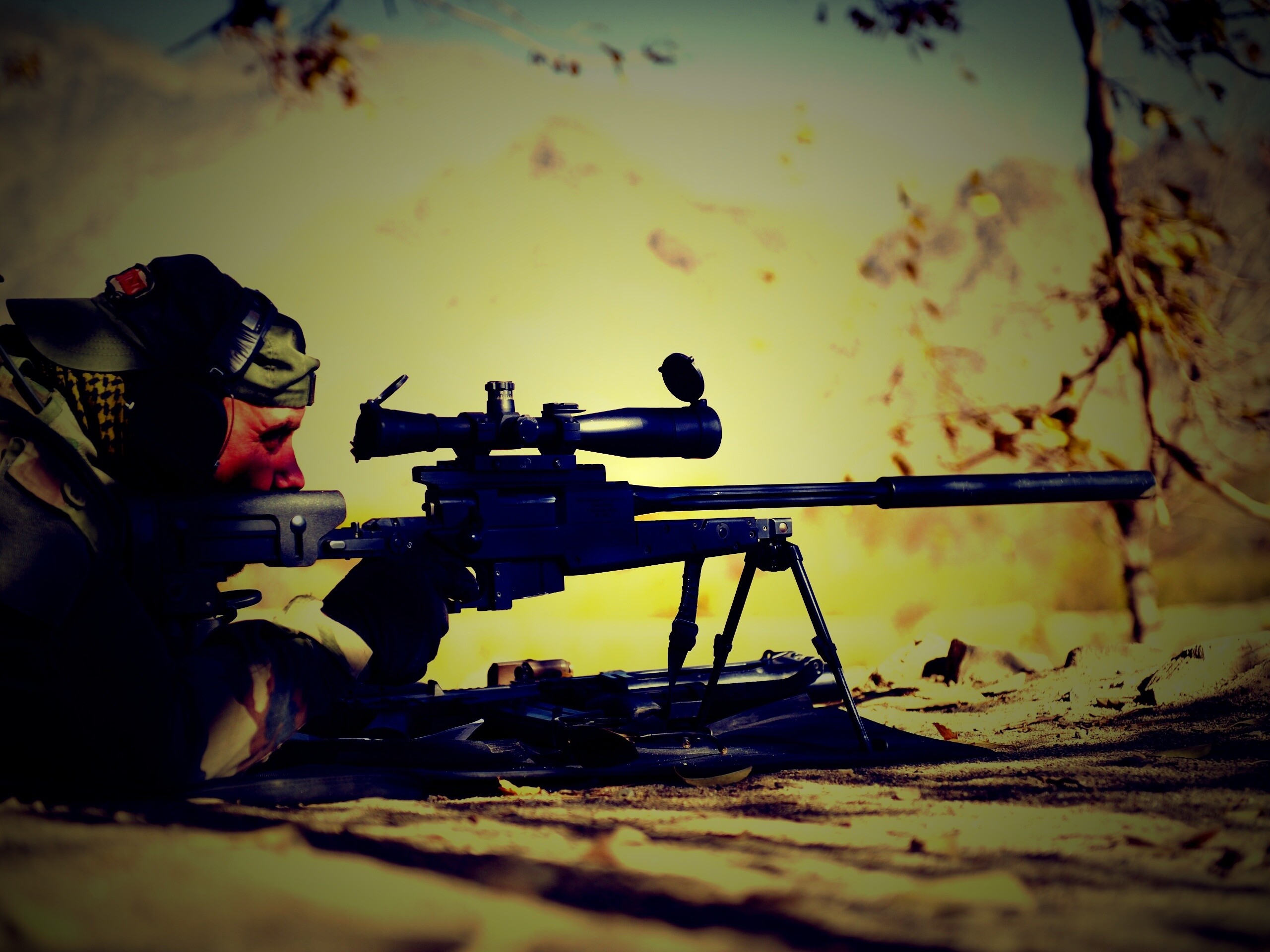 Стрелок в засаде обои