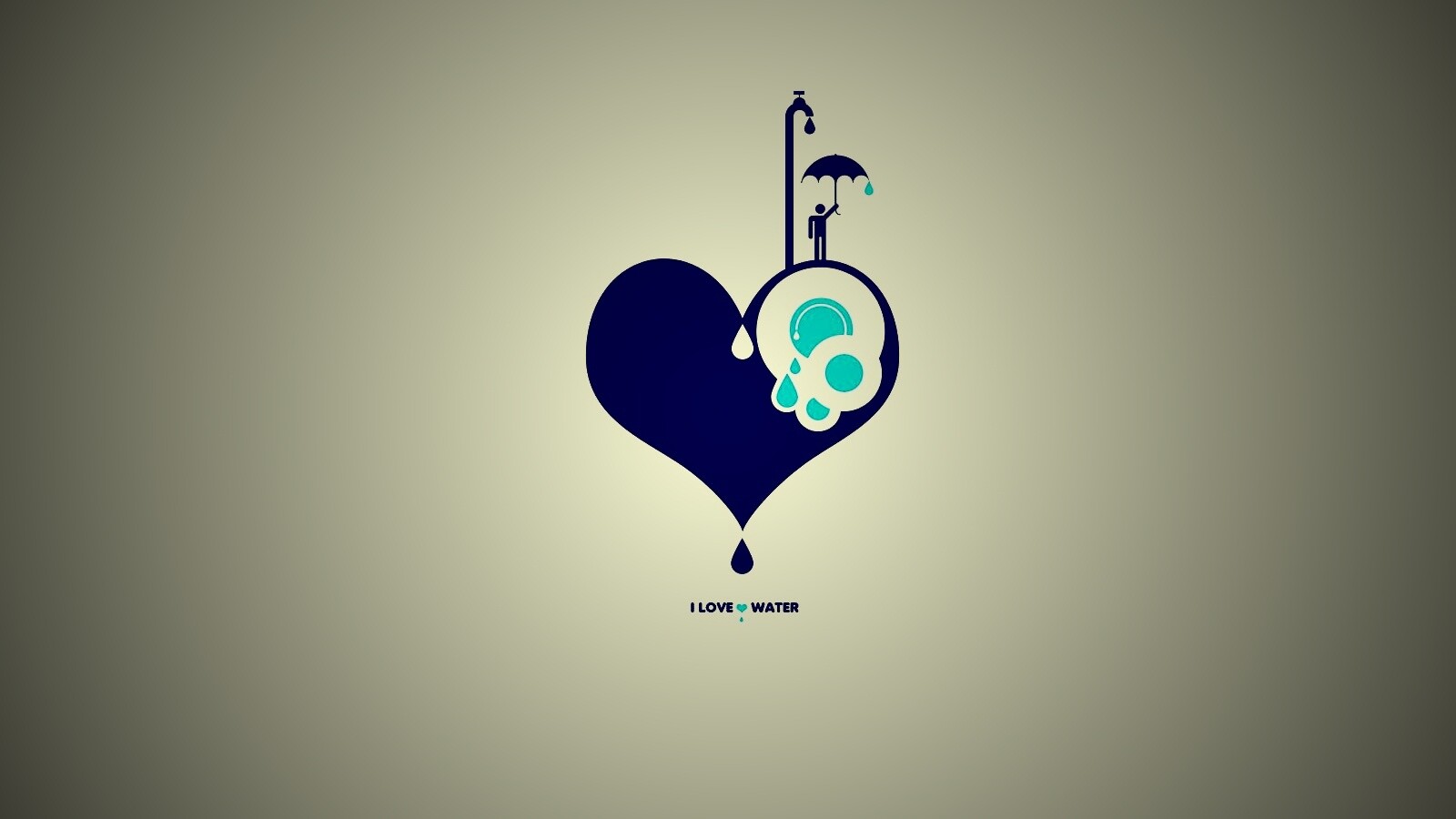 I love water обои