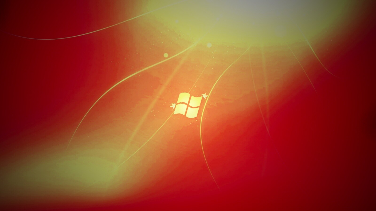 Оранжевый логотип Windows обои