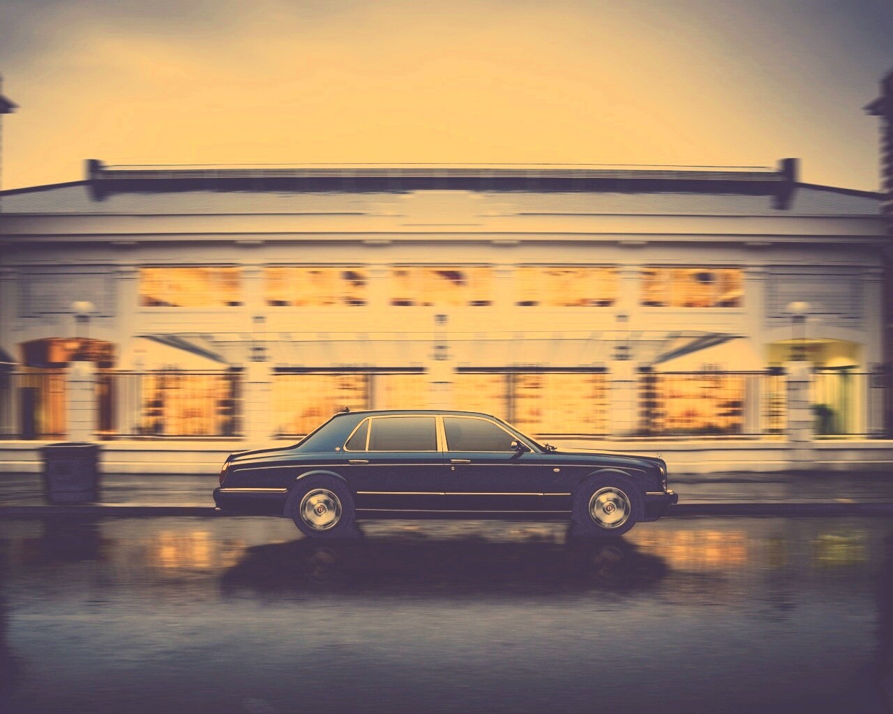 Бентли в городе обои