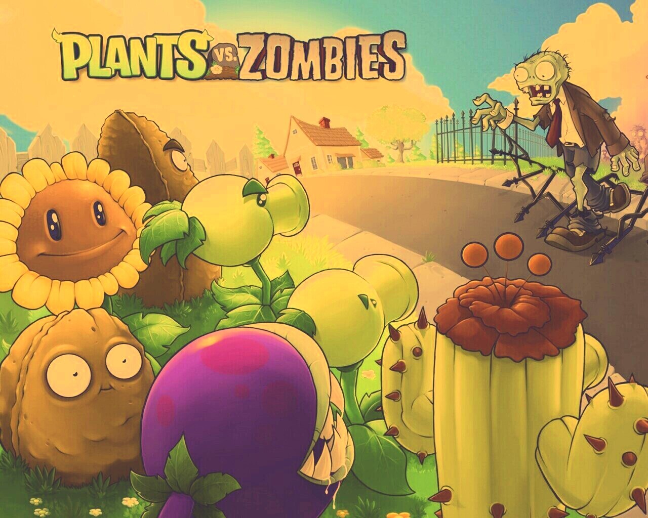 Plants vs zombies обои