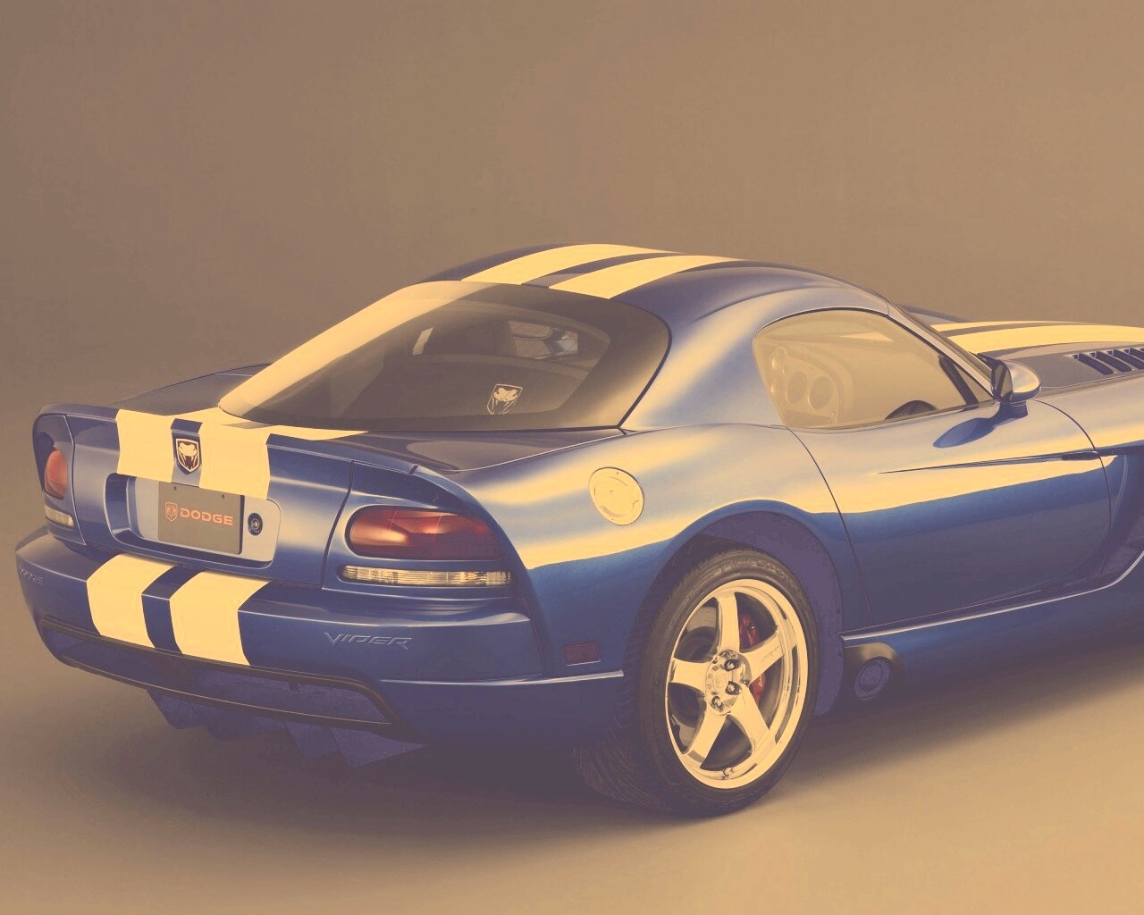 Синий Dodge Viper обои