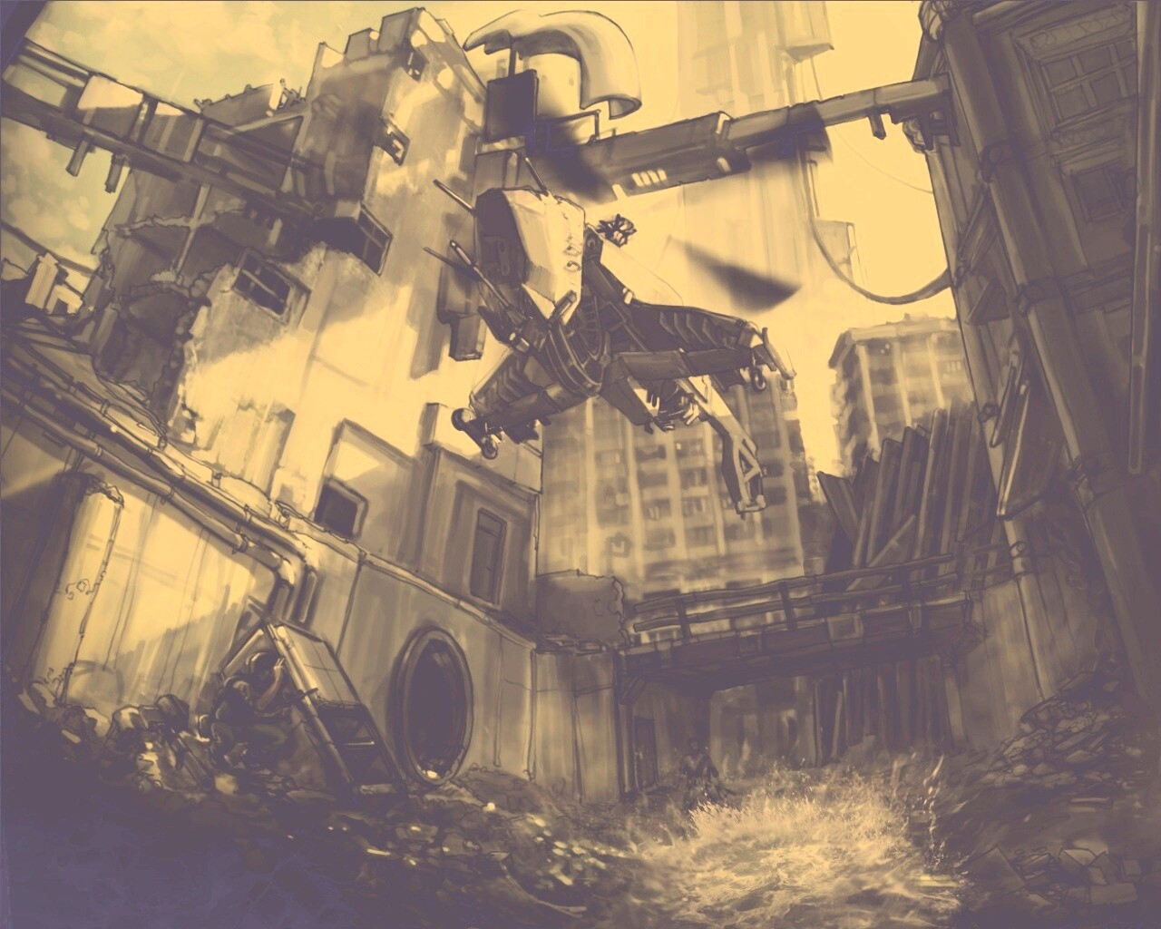 City 17 из Half Life обои