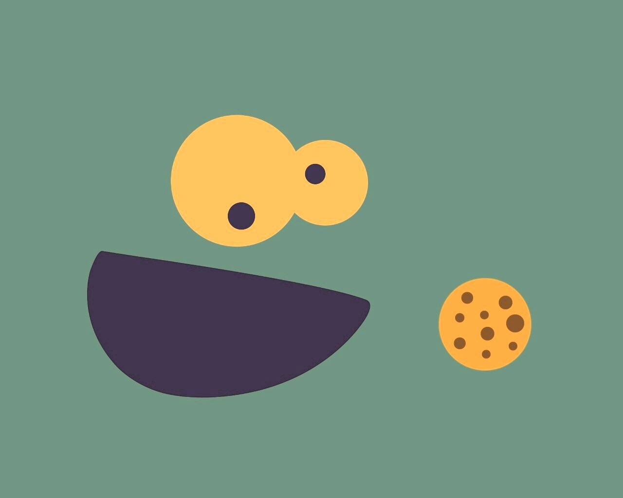 Коржик aka Cookie Monster обои