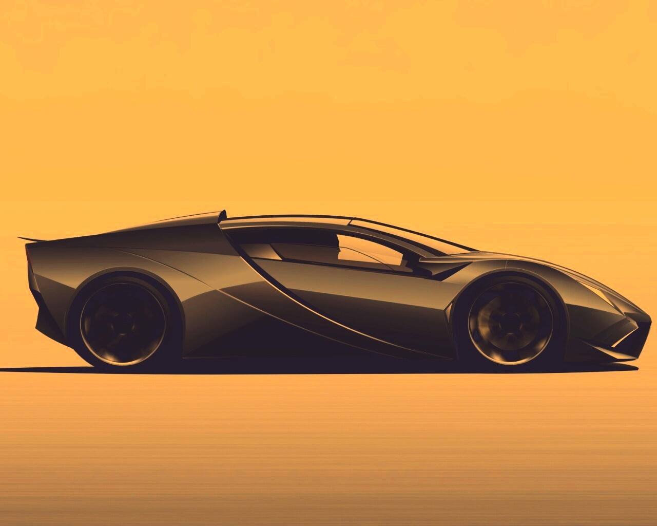Скетч lamborghini  обои