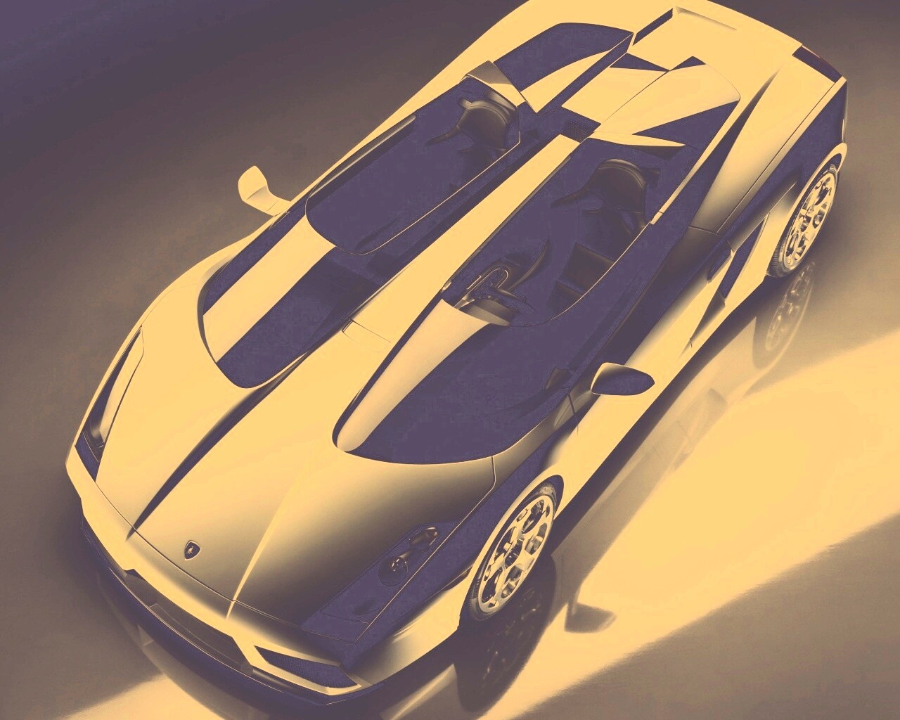 Светло-серый Lamborghini обои