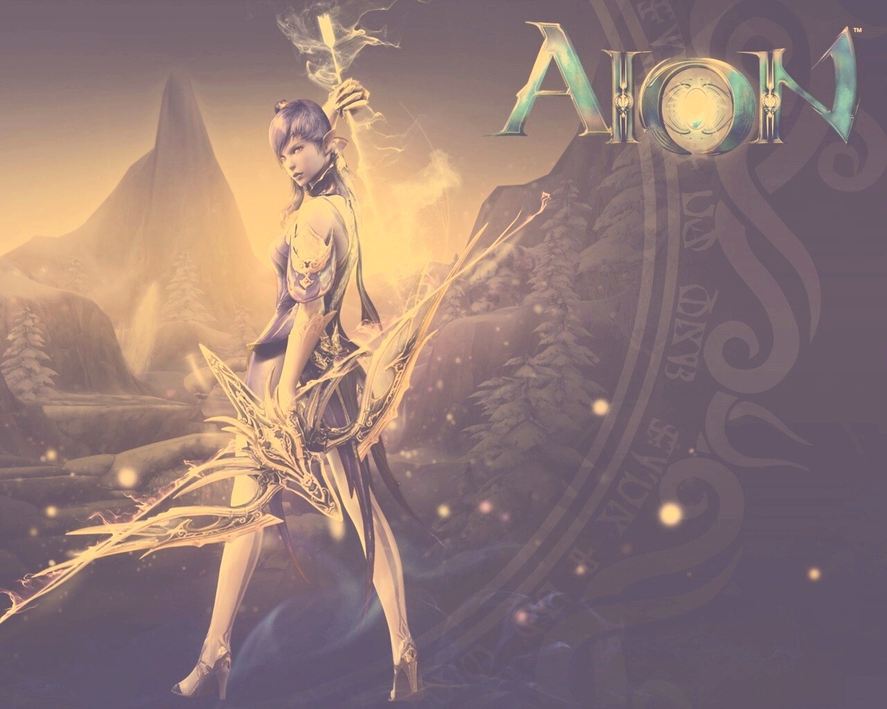 Эльфийка из Aion обои