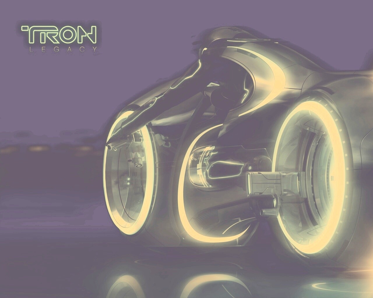 Светоцикл из TRON обои