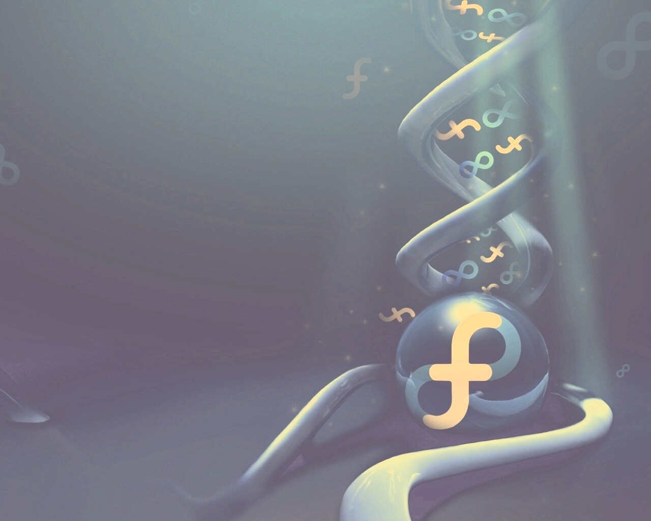OS Fedora обои
