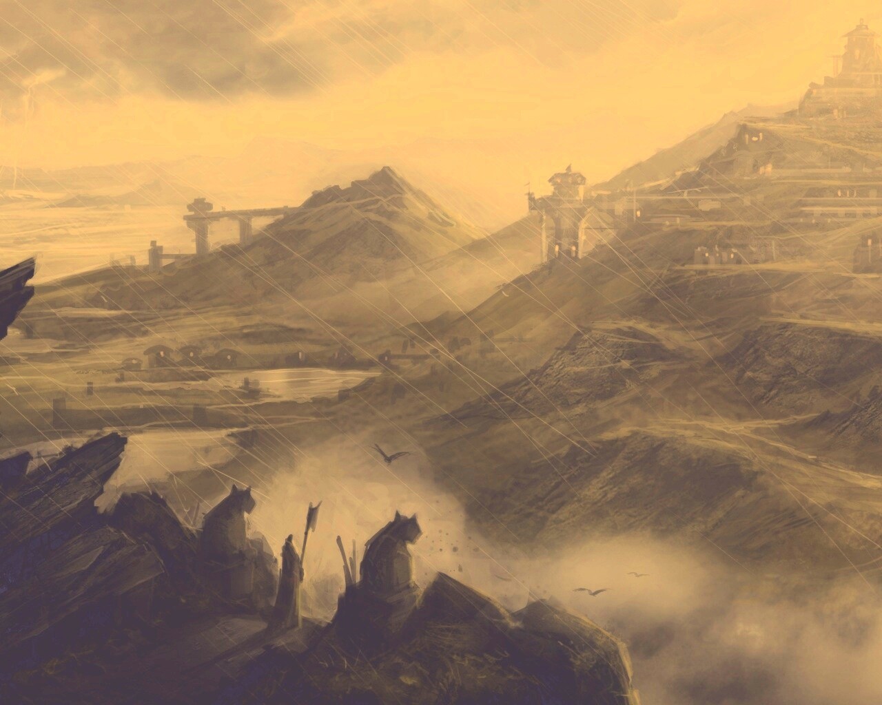 Пейзаж из Dragon Age 2 обои