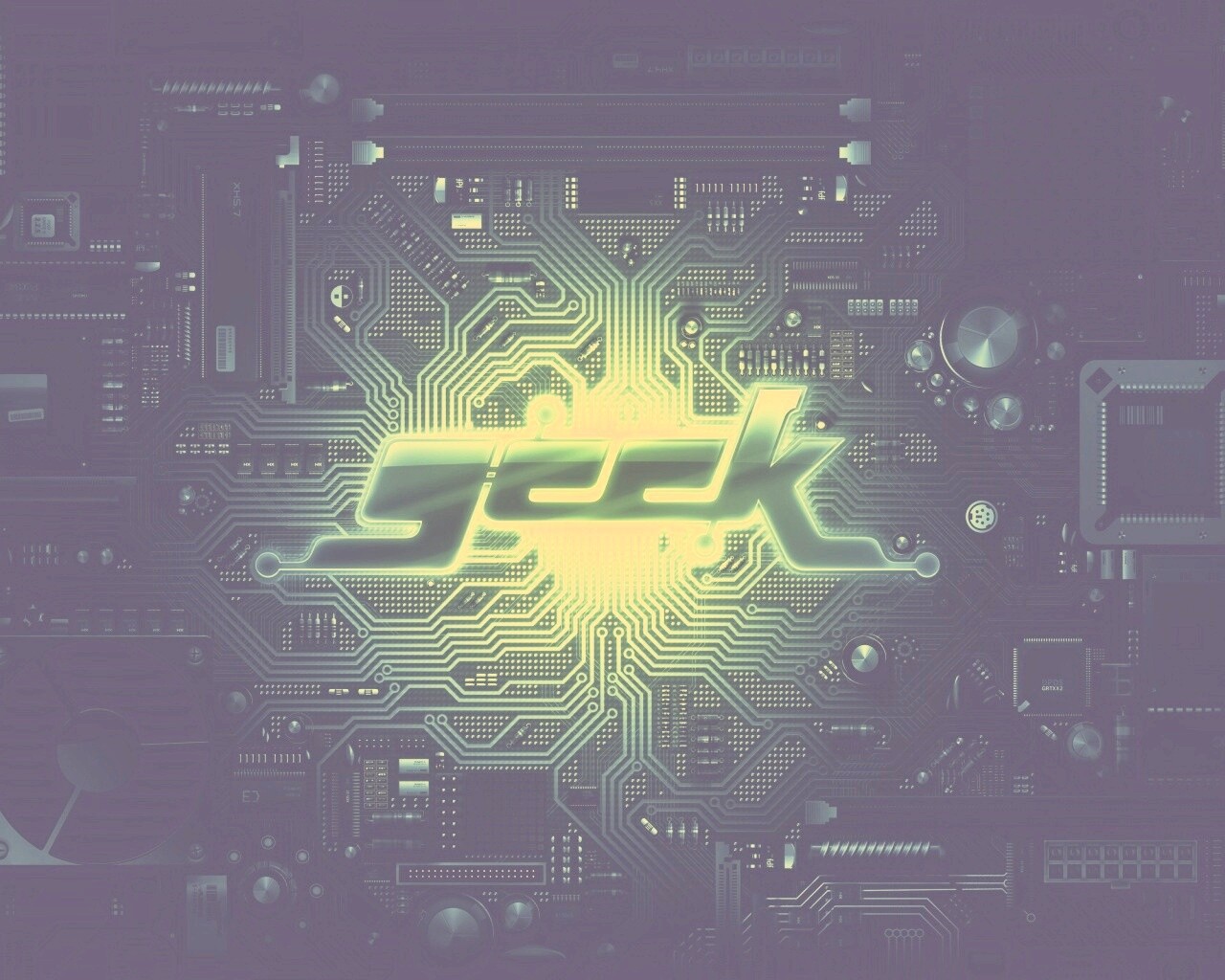 Печатная плата Geek обои