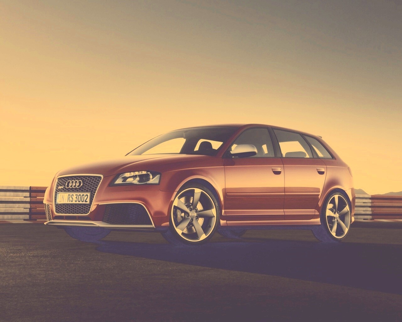 Фотосессия Audi RS3 на треке обои