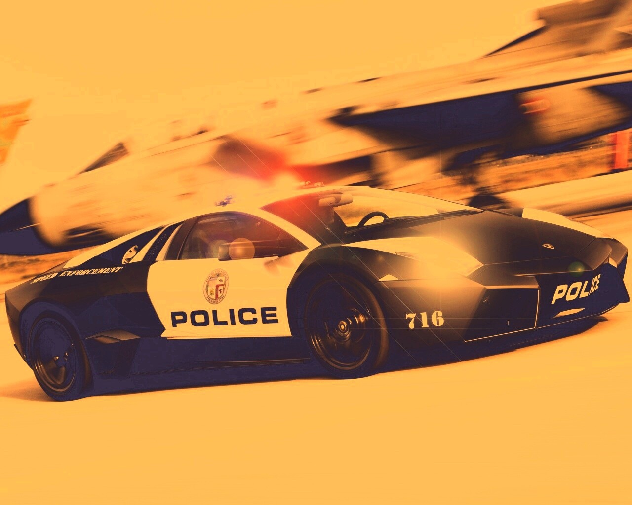 Полицейска Lamborghini из NFS обои