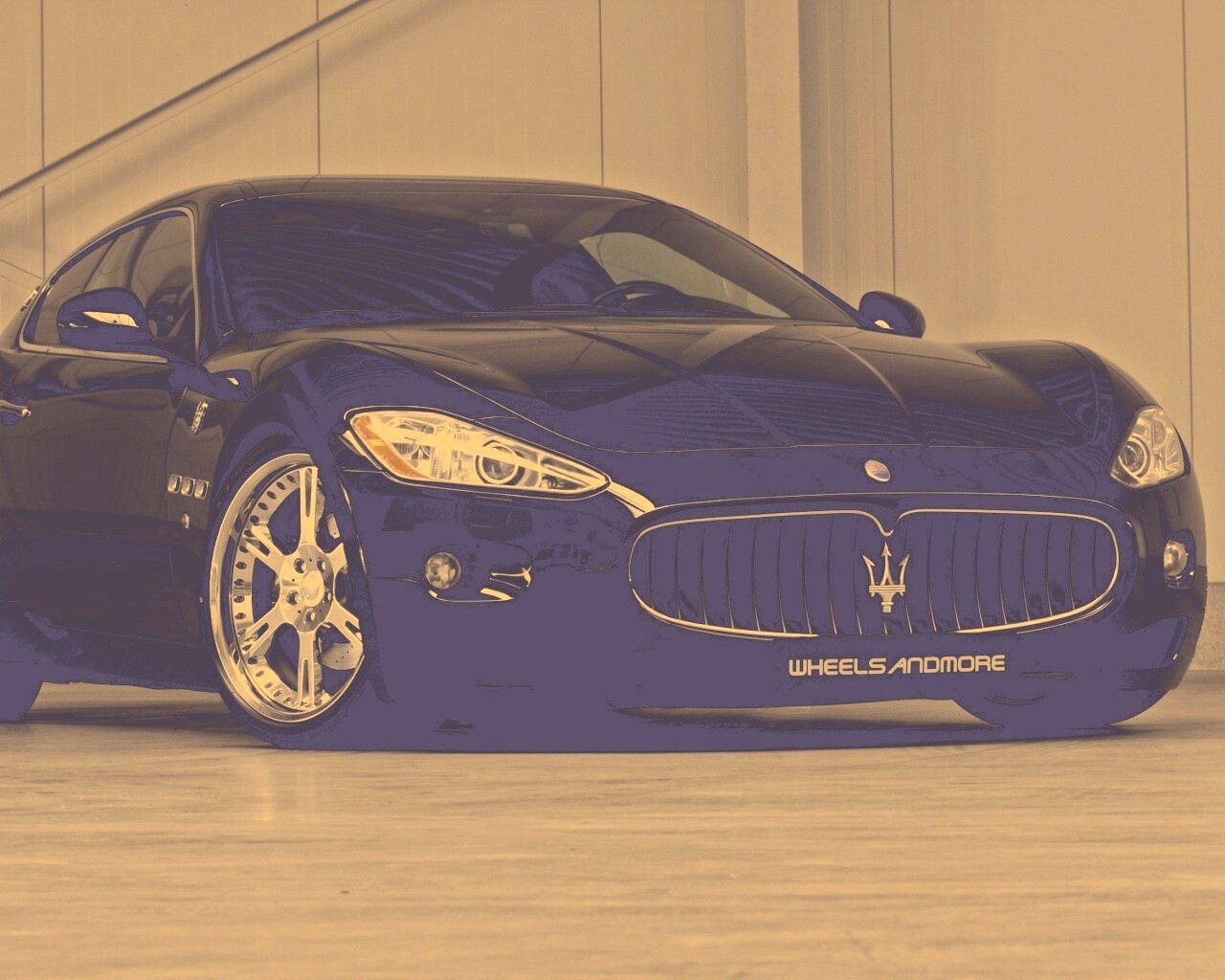 Черная мазерати Gran Turismo обои