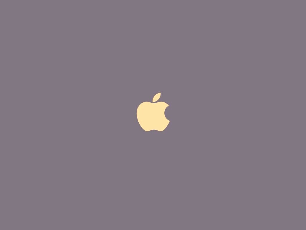 Логотип Apple на черном фоне обои