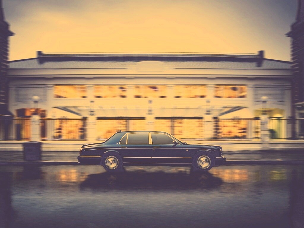 Бентли в городе обои