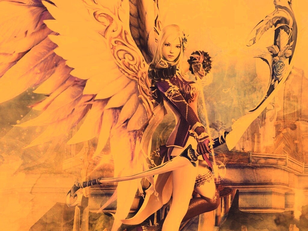 Эльфийка лучница из Aion обои