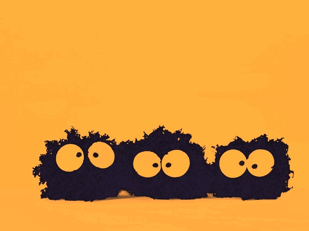 Кляксы с глазами обои