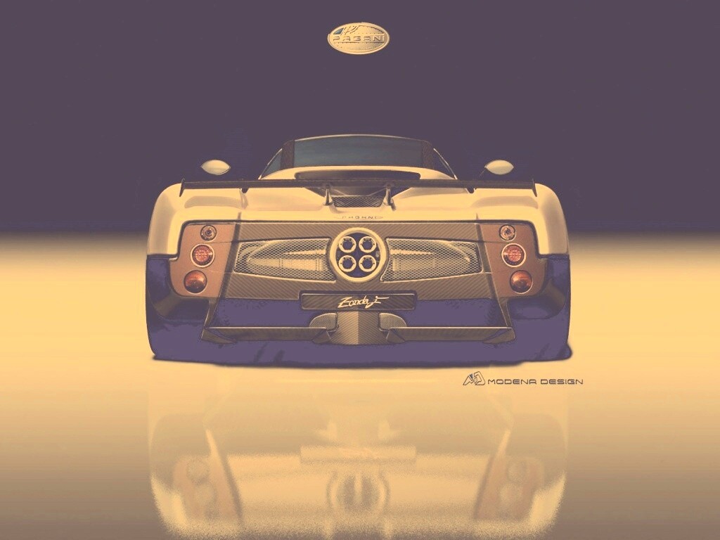 Pagani Zonda рендер обои