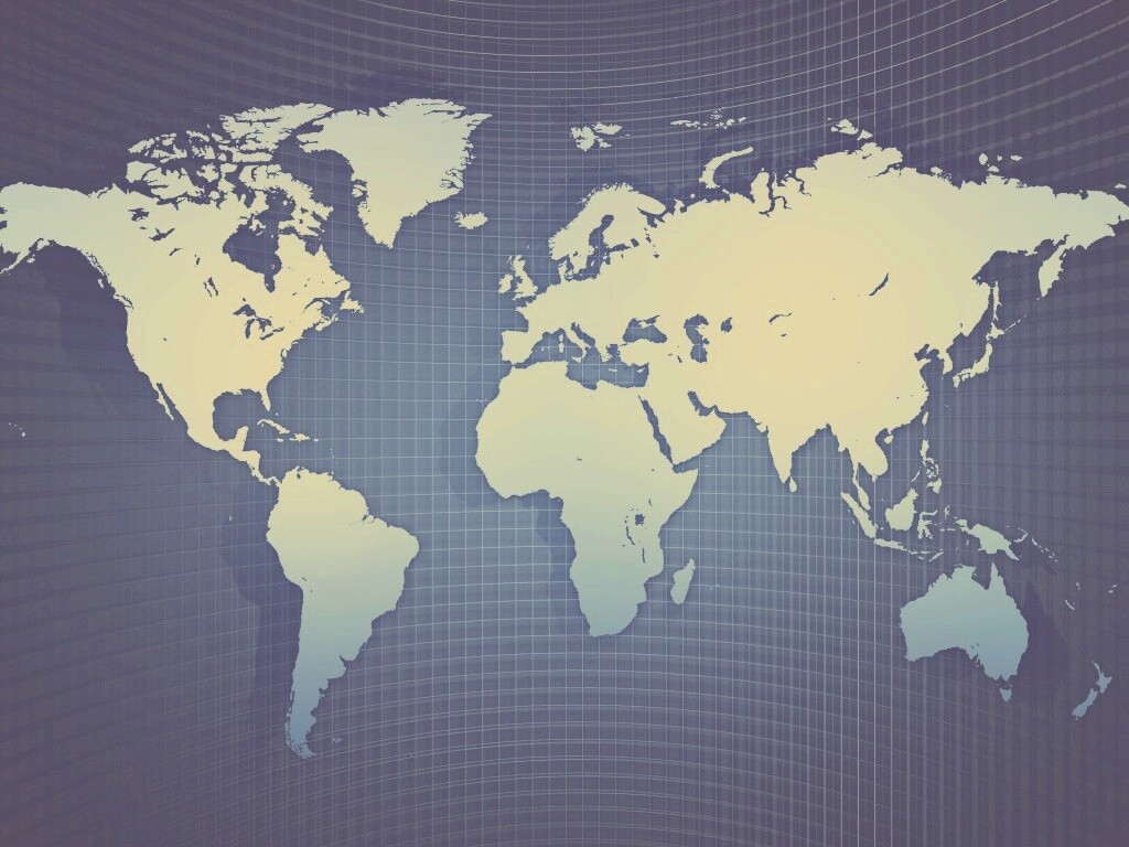 Цифровая карта мира обои