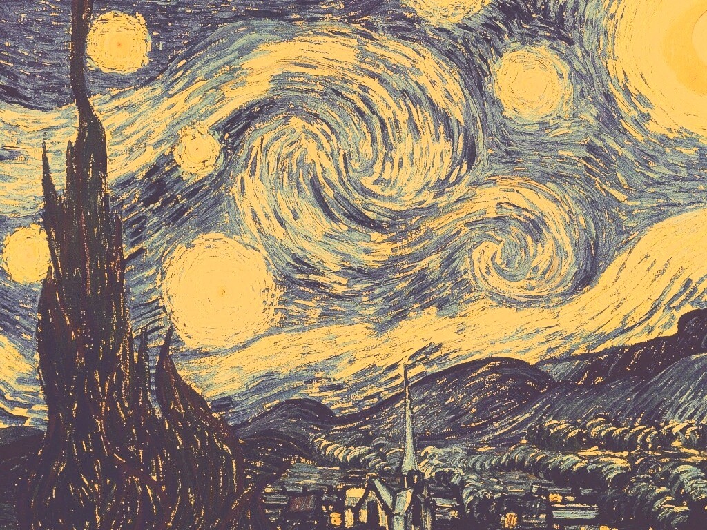 Рисунок города маслом обои