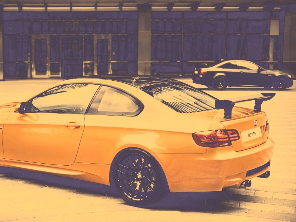Оранжевый BMW M3 обои