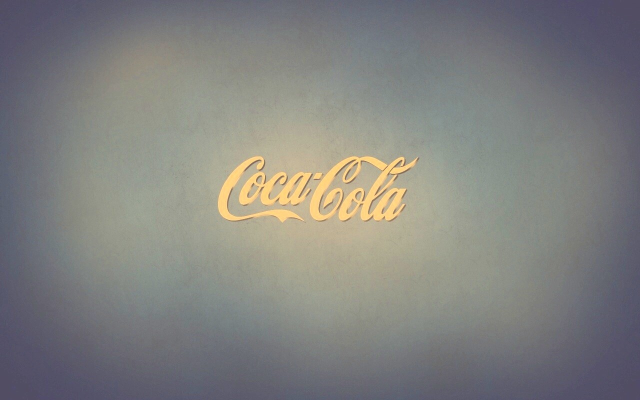 Синий логотип Coca-Cola обои