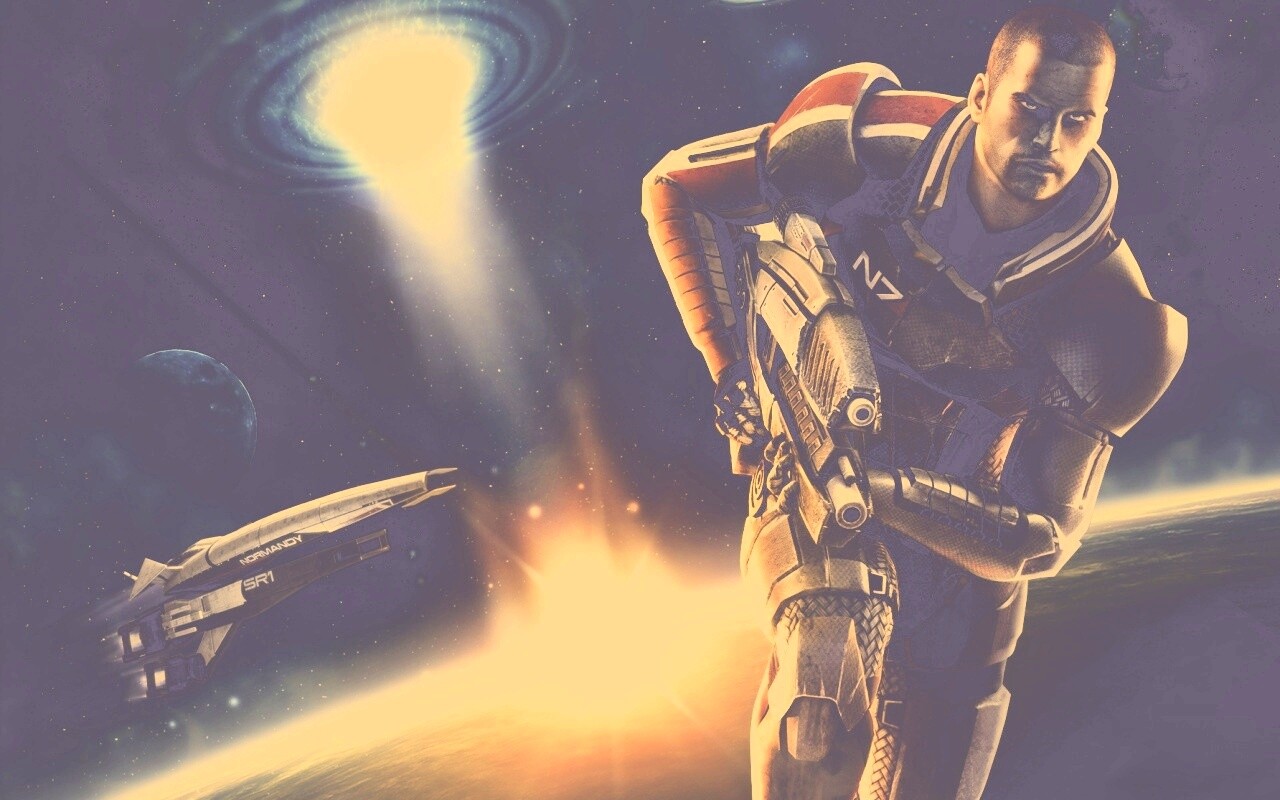 Шепард из вселенной Mass Effect обои