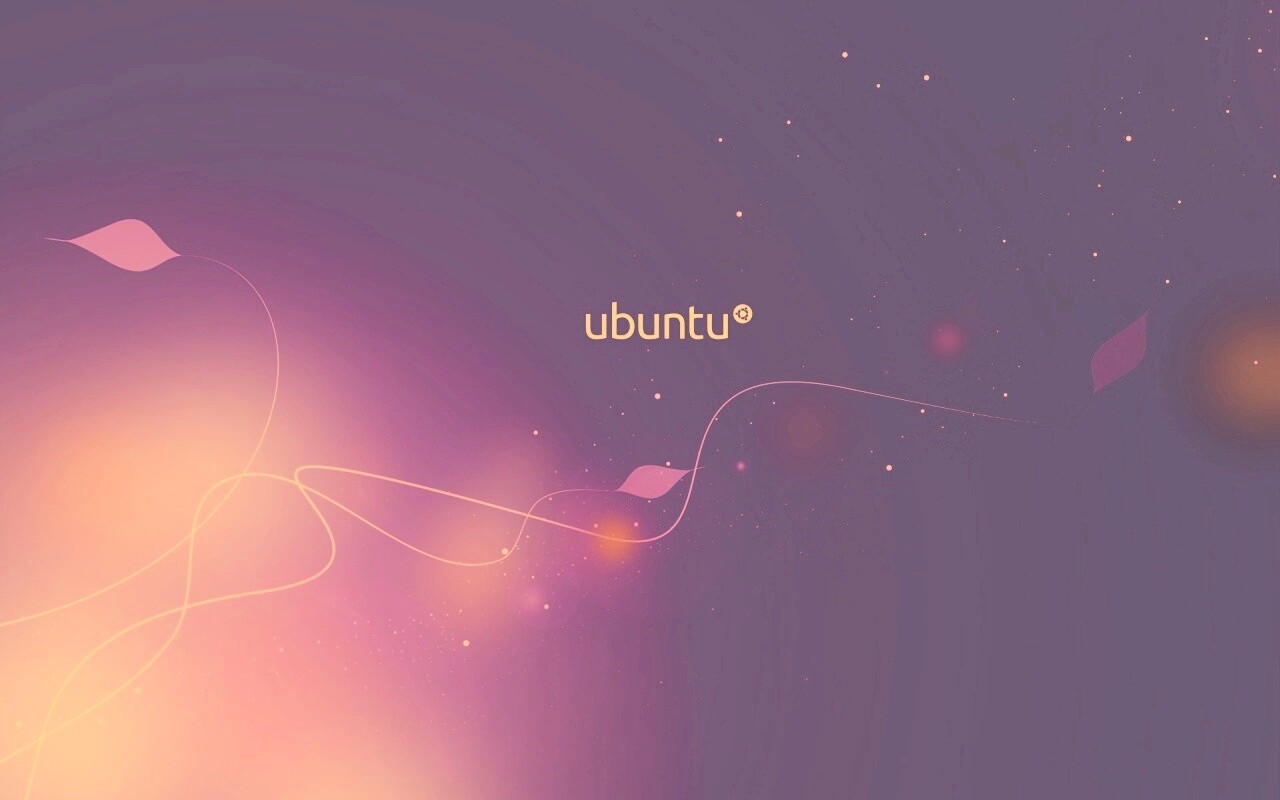 Сиреневые обои Ubuntu обои