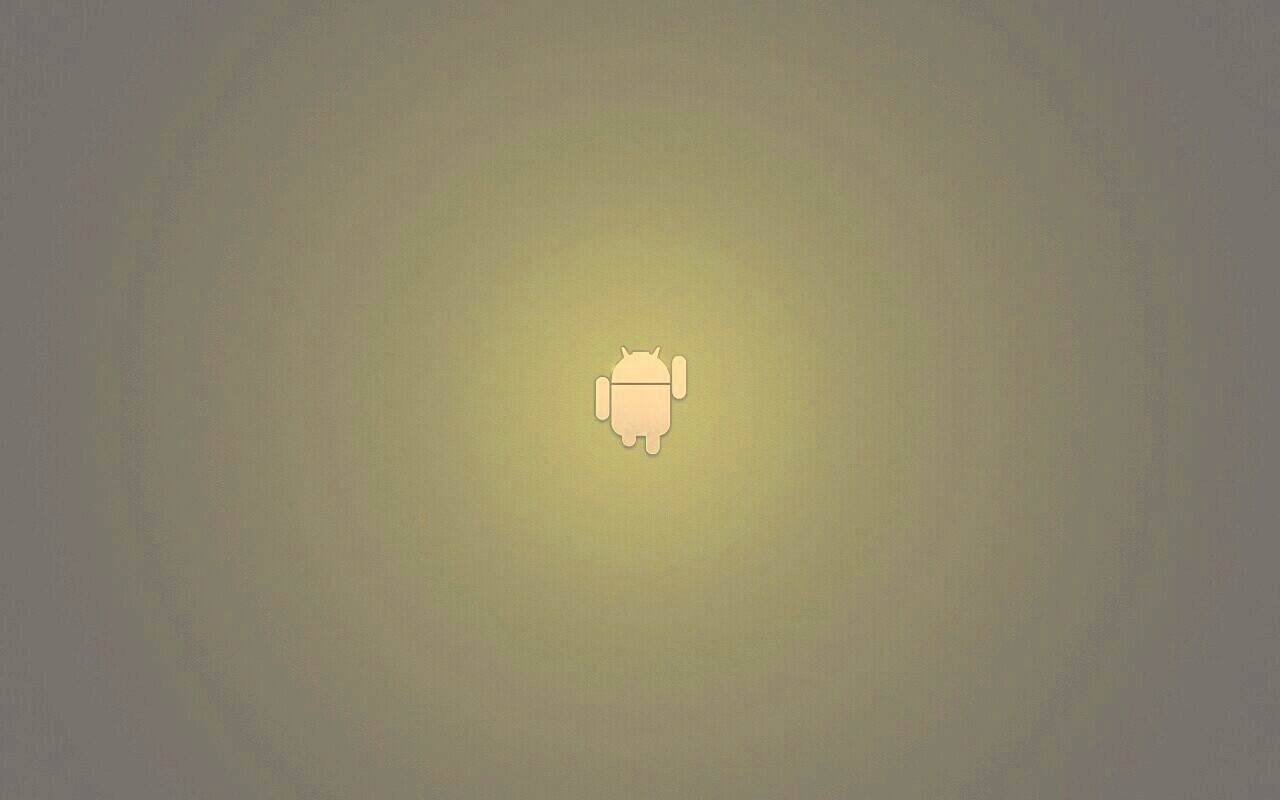 Логотип Android на зеленом фоне обои