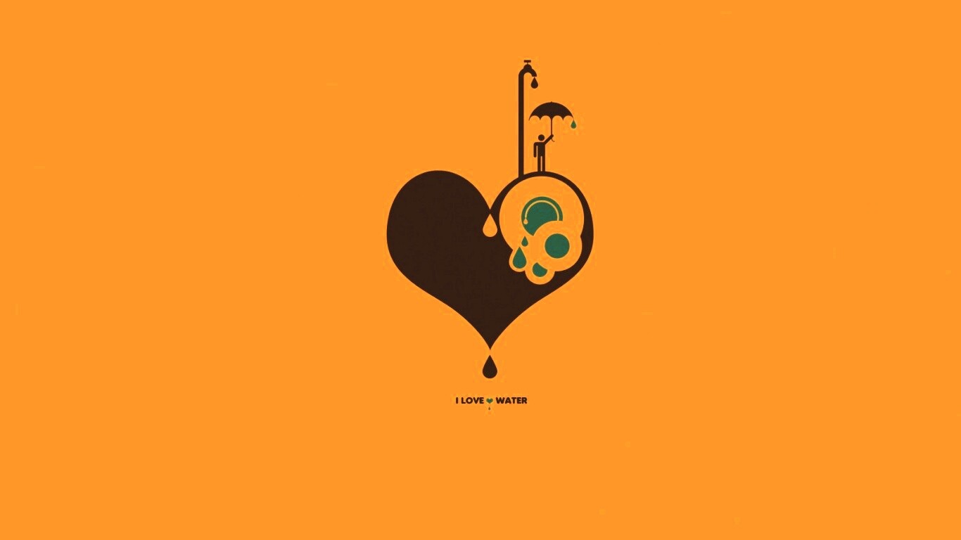I love water обои