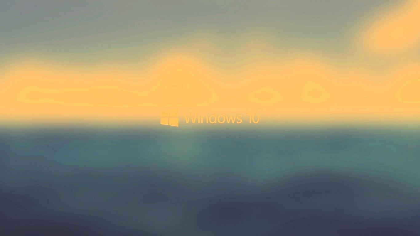 Windows 10 на синем фоне обои