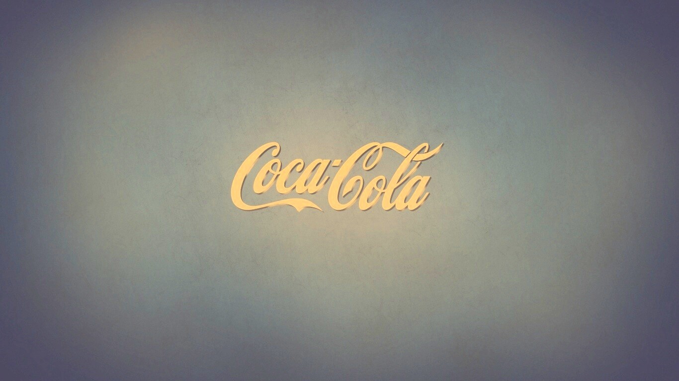 Синий логотип Coca-Cola обои