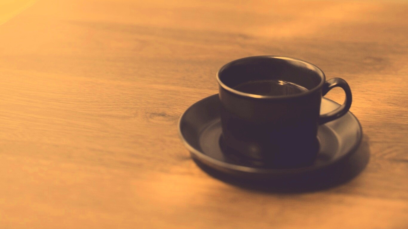 Кофе на столе обои
