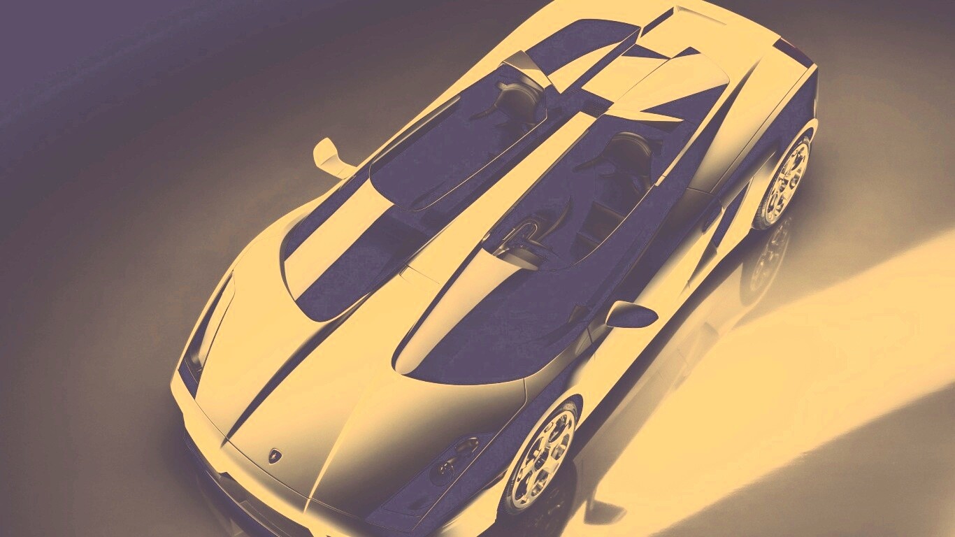 Светло-серый Lamborghini обои