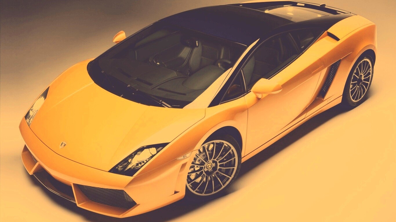 Жёлтый Lamborghini Gallardo обои
