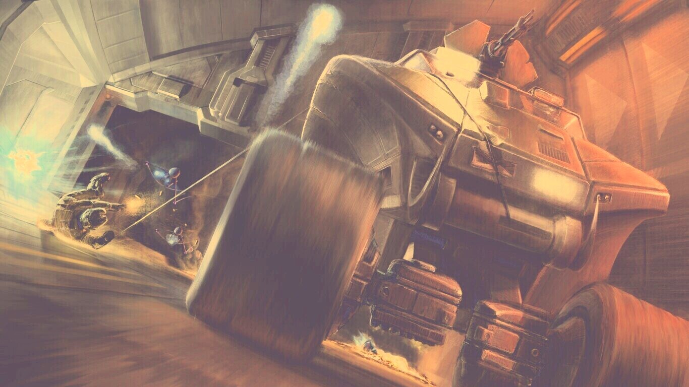 Погоня в Halo обои
